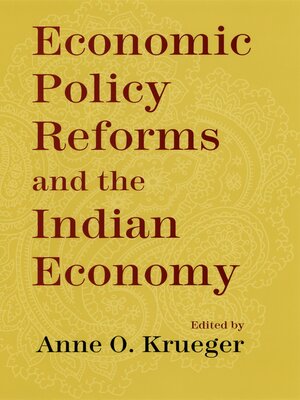 cover image of Economic Policy Reforms and the Indian Economy